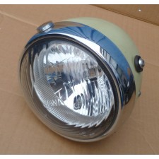 PŘEDNÍ SVĚTLO (PRŮM. 19CM) - SVĚTLÁ ZELENÁ - MODEL 42 - (ZÁNOVNÍ DÍL)